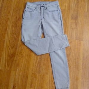 Spanx Slim X Cropped Gray Jeans 26